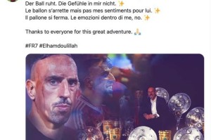 九游app下载-39岁里贝里宣布挂靴，回归拜仁前先留在意甲练级